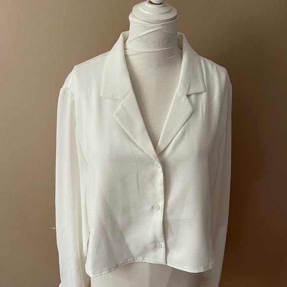 Oak+Fort collared top - Picture 2 of 4